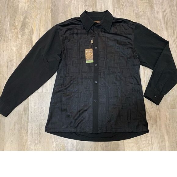 $5 ADD ON ITEM NWT Syllables System P1-5336 mens long sleeve button  sz XL - Picture 5 of 16